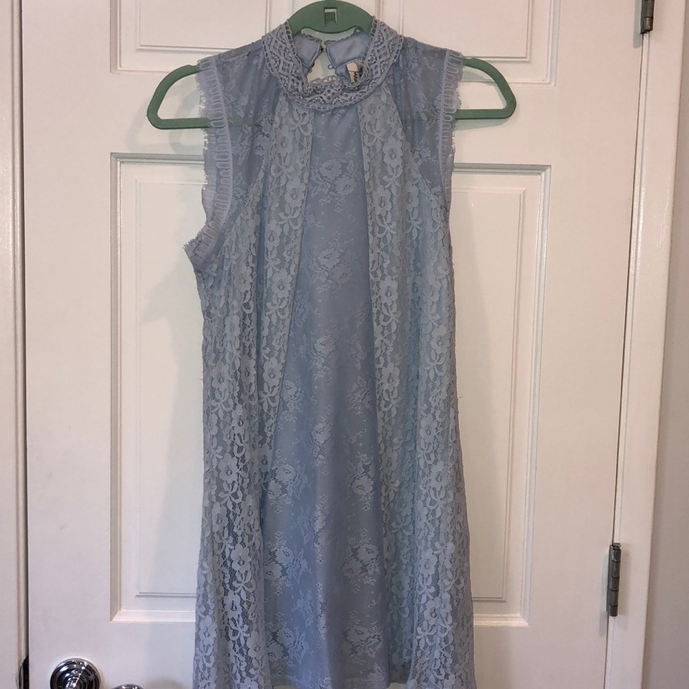 Beautiful lace baby’s blue dress